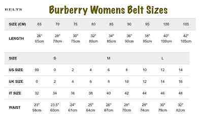 burberry buckle less belt|burberry women's belt size chart.